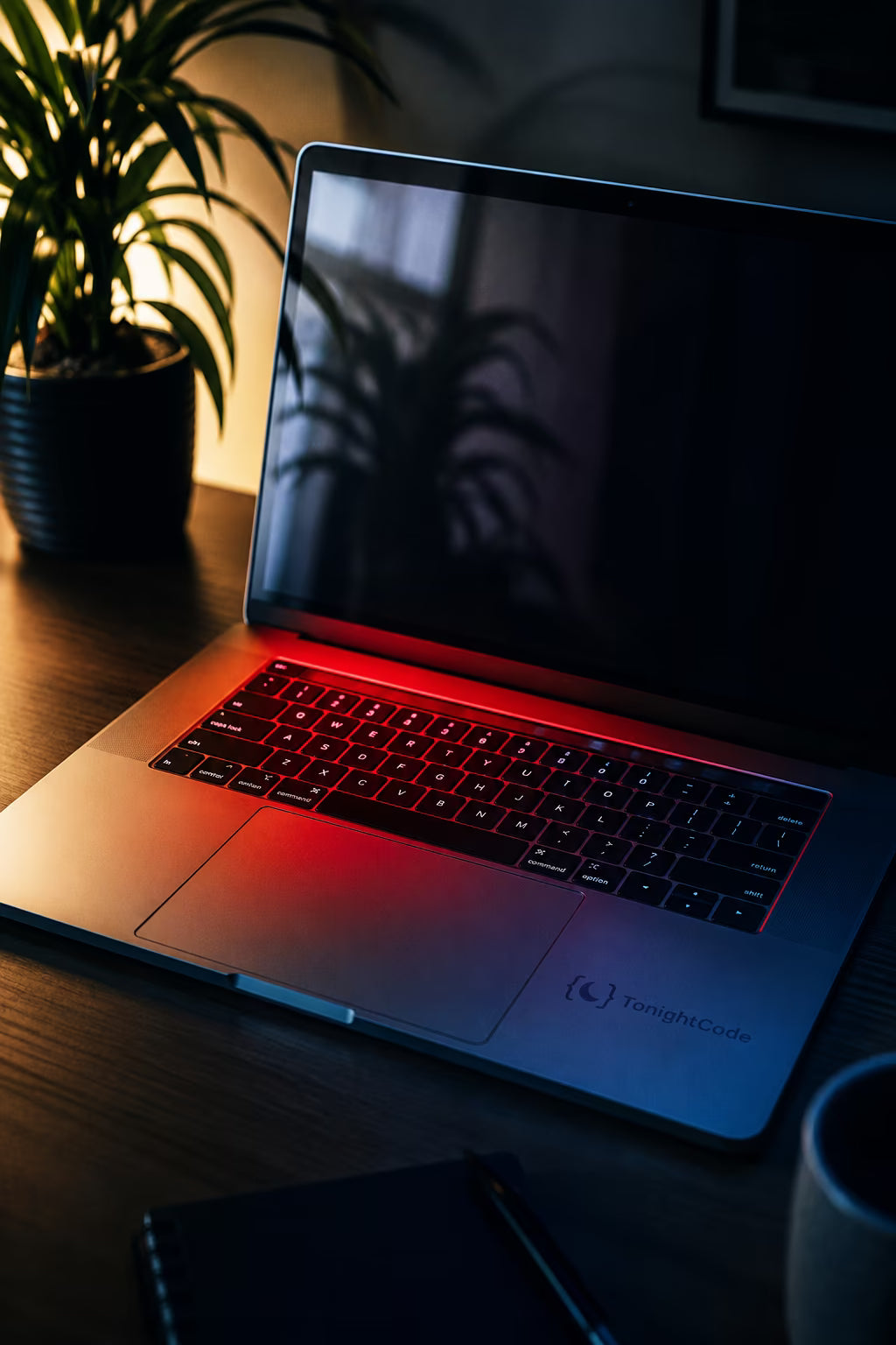 tonightcode office with laptop ready to start your project