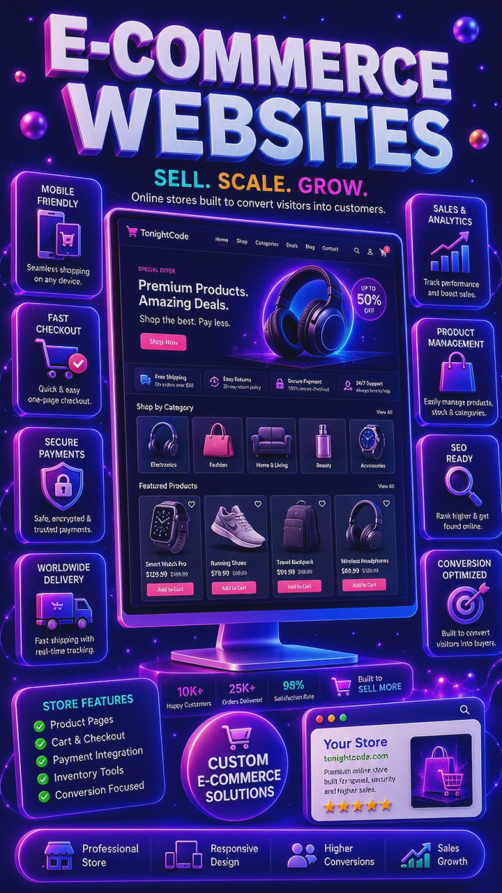 tonightcode ecommerce development