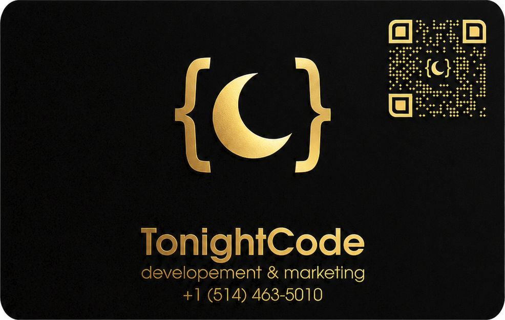 tonightcode premium metallic nfc business card metallic - gold