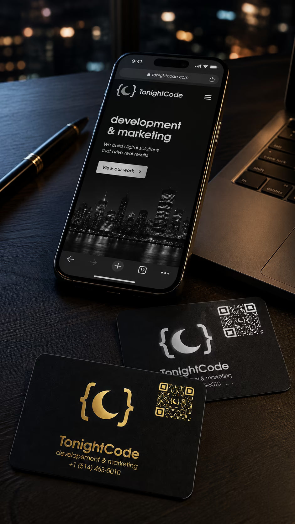 tonightcode premium nfc business cards for opening your website or booking link within 1 simple phone tap